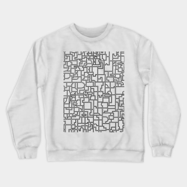 Line Art Pattern Crewneck Sweatshirt by DrawAHrt